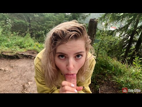 ❤️ Girl swallows cum after a public blowjob - Eva Elfi Anal video at us ️❤